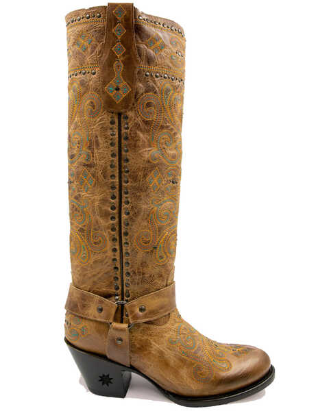 Image #1 - Black Star Women's Wimberley Western Boots - Round Toe, Brown, hi-res