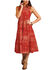 Image #1 - Stetson Women's Bandana Print Sleeveless Midi Dress, Red, hi-res
