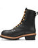 Image #3 - Carolina Men's Logger Boots - Round Toe, Black, hi-res