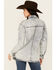 Image #4 - Blue B Women's Western Patchwork Snap Denim Shacket, Light Wash, hi-res