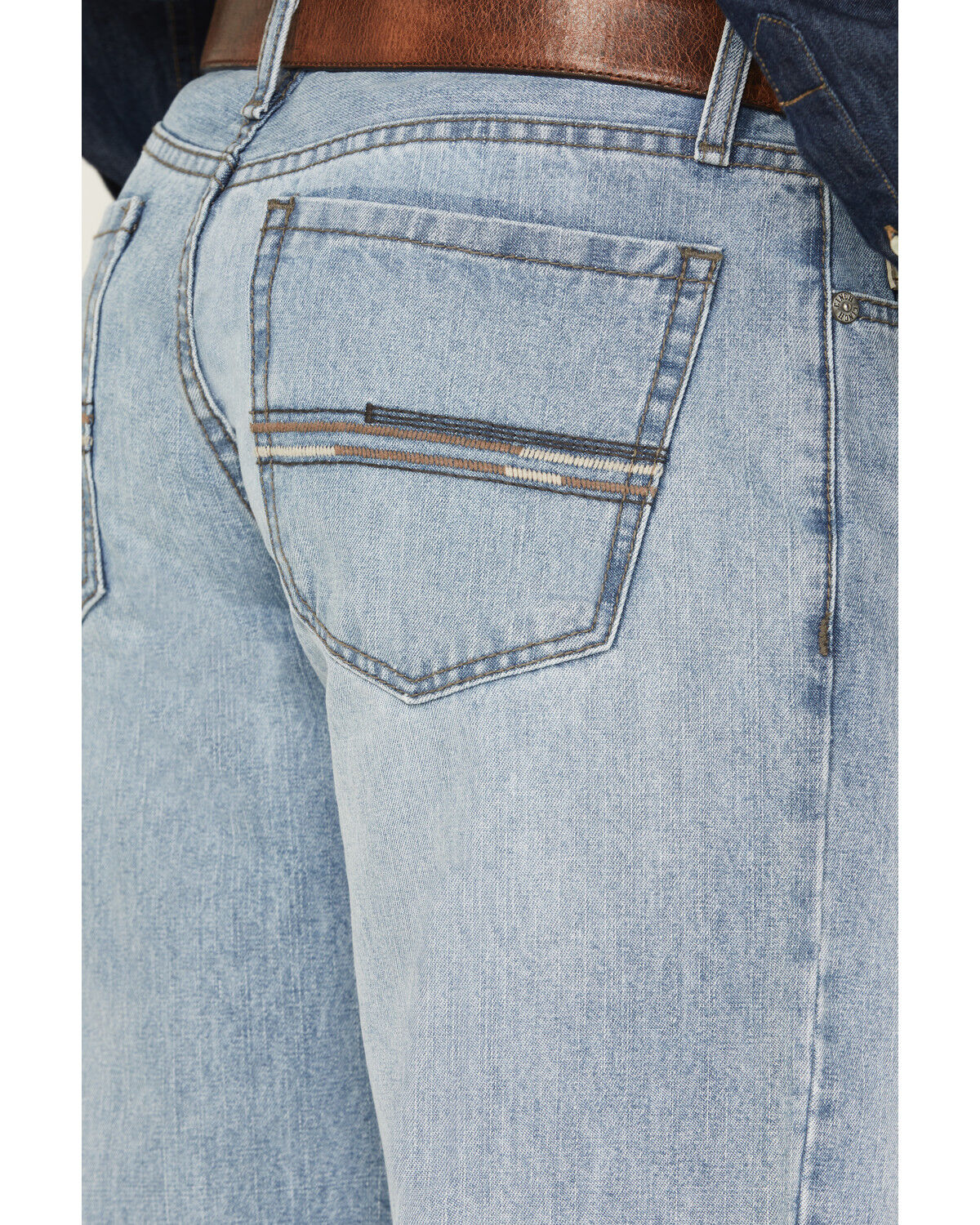Image #4 - Cinch Men's Grant Light Wash Relaxed Bootcut Rigid Denim Jeans, Light Wash, hi-res