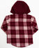 Image #3 - Shyanne Toddler Girls' Port Plaid Print Long Sleeve Zip Flannel Shacket, Burgundy, hi-res