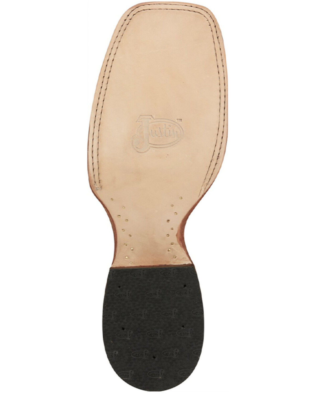 Image #2 - Justin Men's Hombre Western Boots - Broad Square Toe, Brown, hi-res