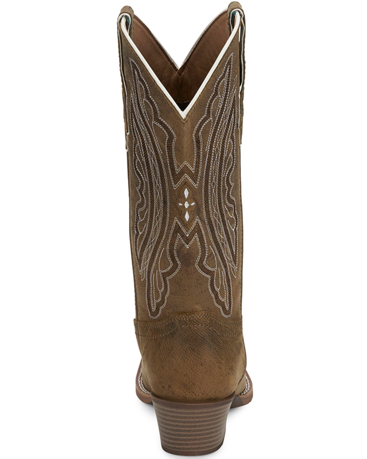 Image #5 - Justin Women's Rein Performance Western Boots - Square Toe, Tan, hi-res