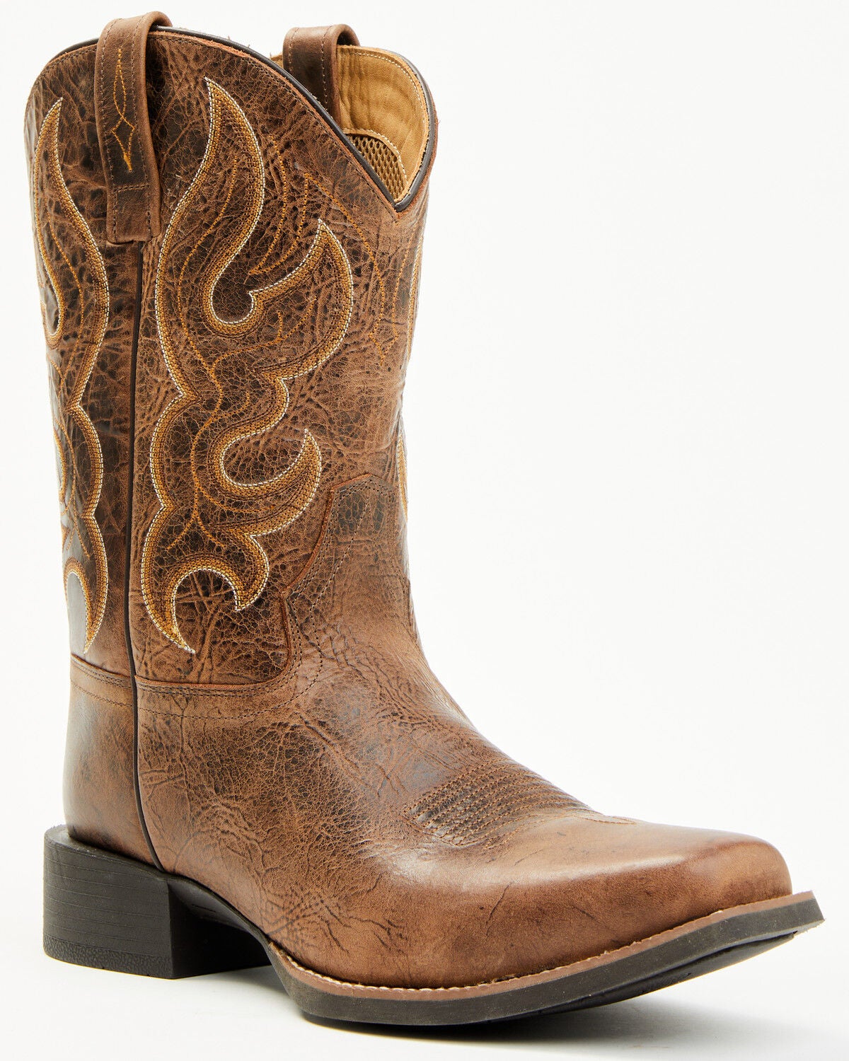 Cody James Ace&trade; Western Boots - Broad Square Toe, Tan, hi-res