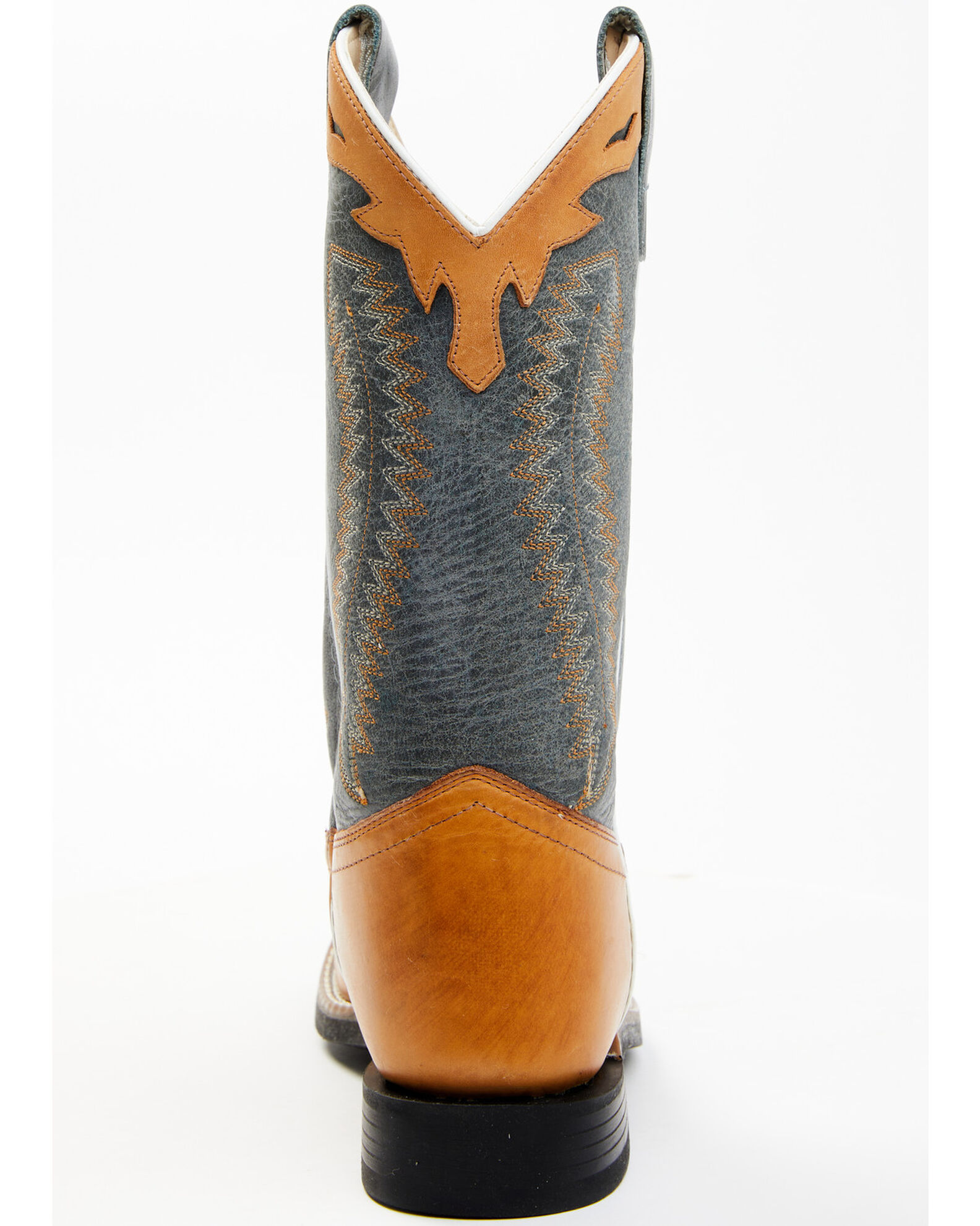 Image #10 - Cody James Boys' Barnwood Western Boots - Square Toe, Brown, hi-res