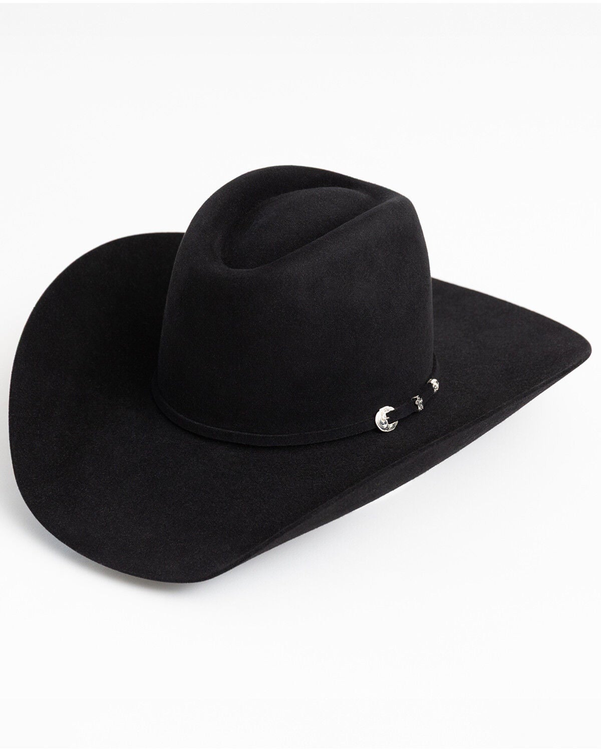 Serratelli 8X Rocker Steiner Exclusive Felt Cowboy Hat, Black, hi-res