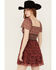 Image #4 - Ash & Violet Women's Floral Smocked Tier Dress, Rust Copper, hi-res