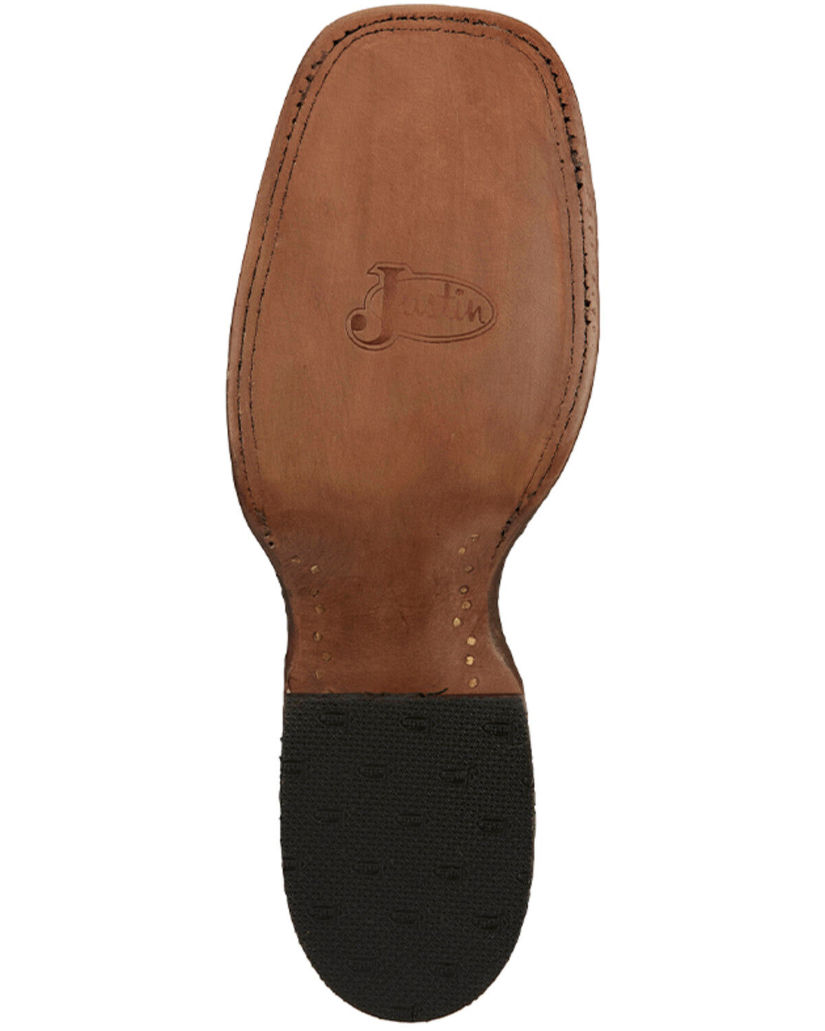 Image #7 - Justin Men's Exotic Full Quill Ostrich Western Boots - Broad Square Toe, Black, hi-res