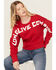 Image #1 - Wrangler Retro Women's Long Live Cowboys Pullover, Red, hi-res