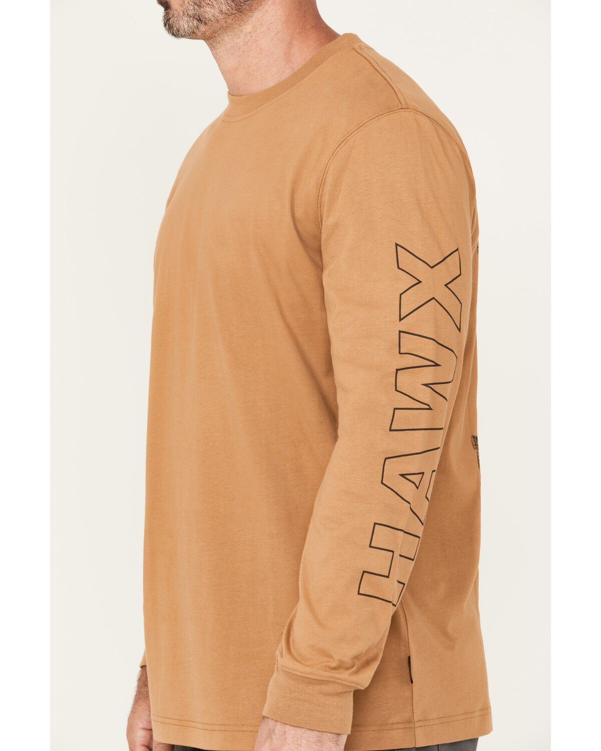 Image #3 - Hawx Men's To The Bone Long Sleeve Graphic Work T-Shirt, Tan, hi-res