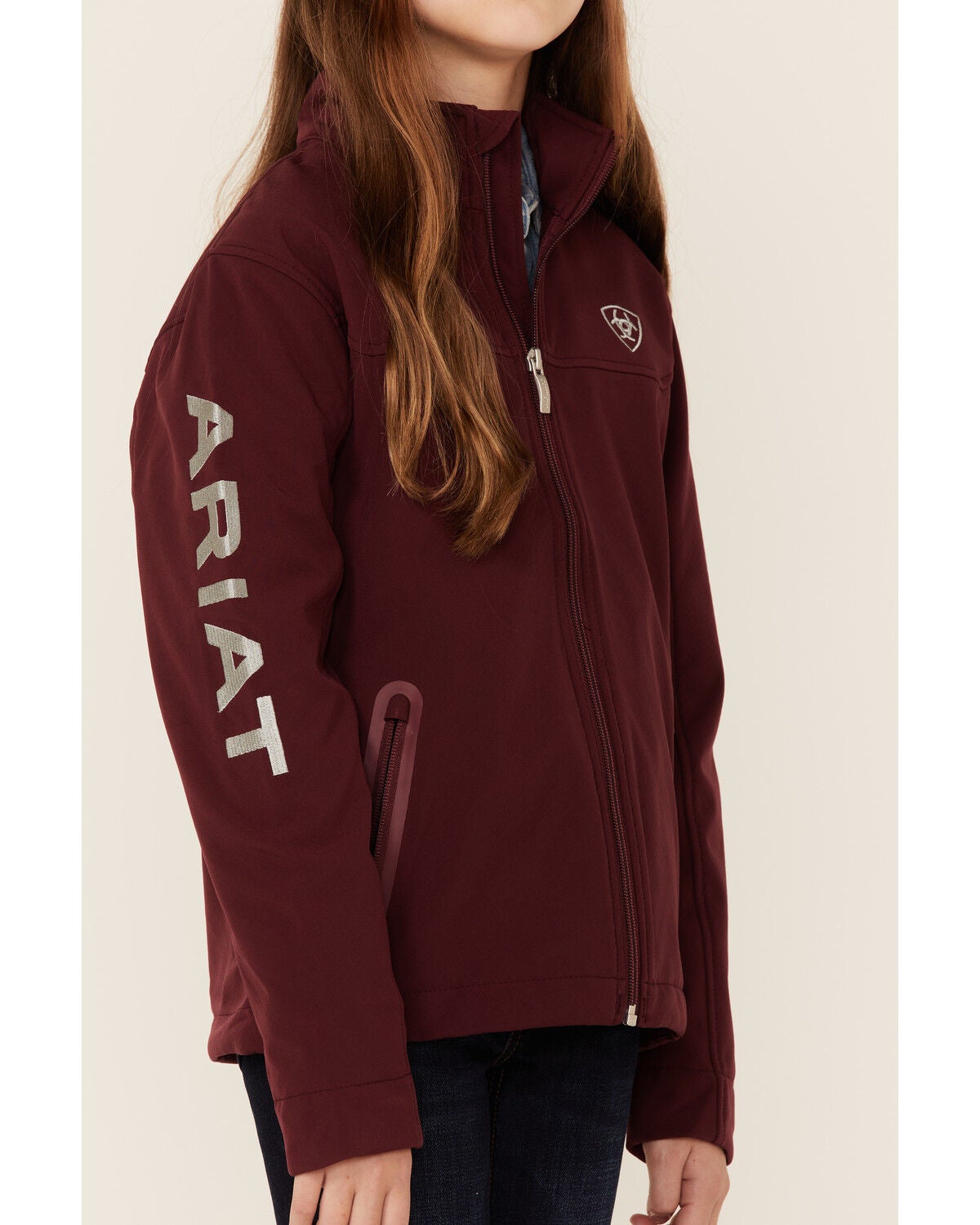 maroon ariat jacket
