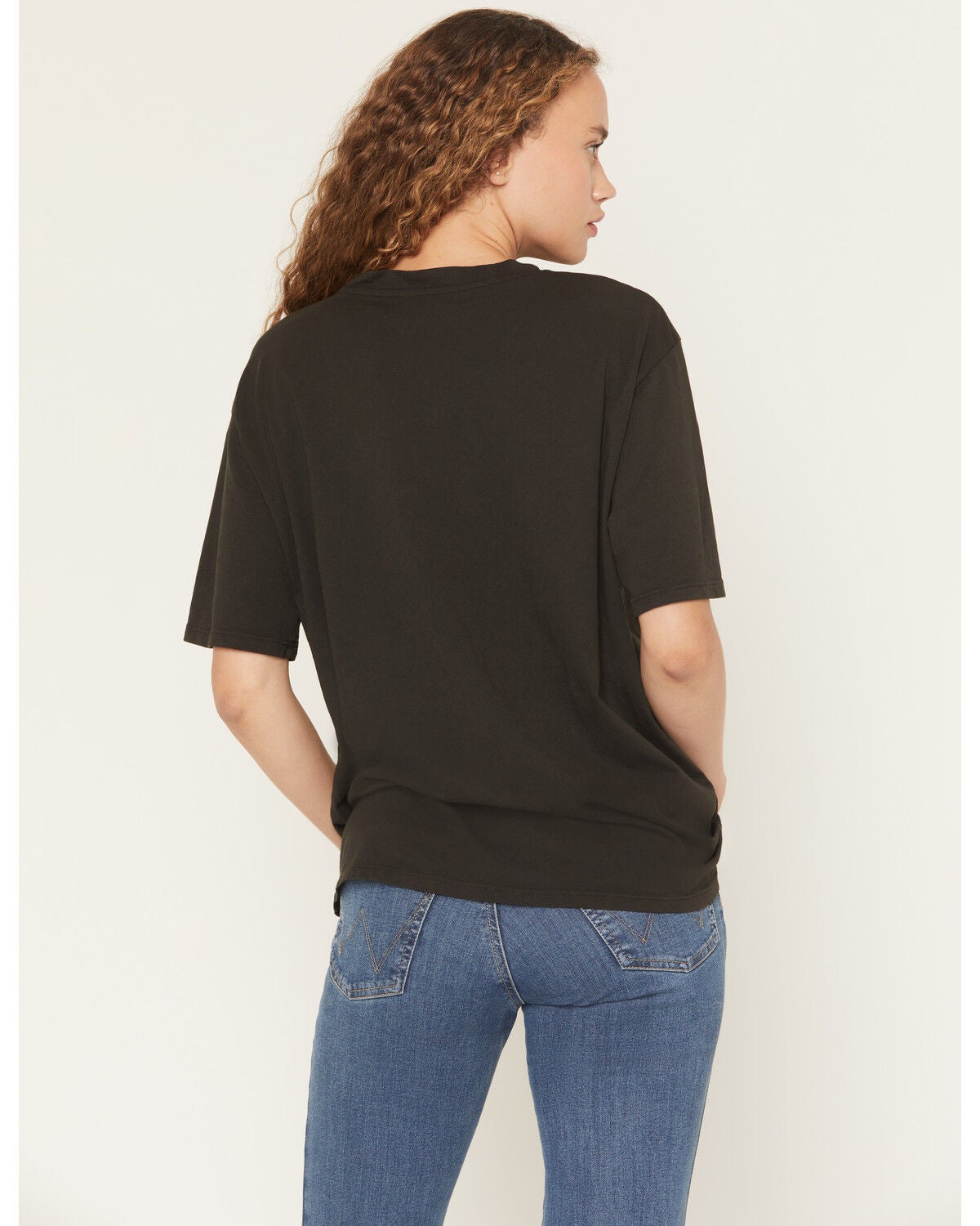 Image #4 - Originality Women's Rooster Short Sleeve Oversized Graphic Tee, Black, hi-res