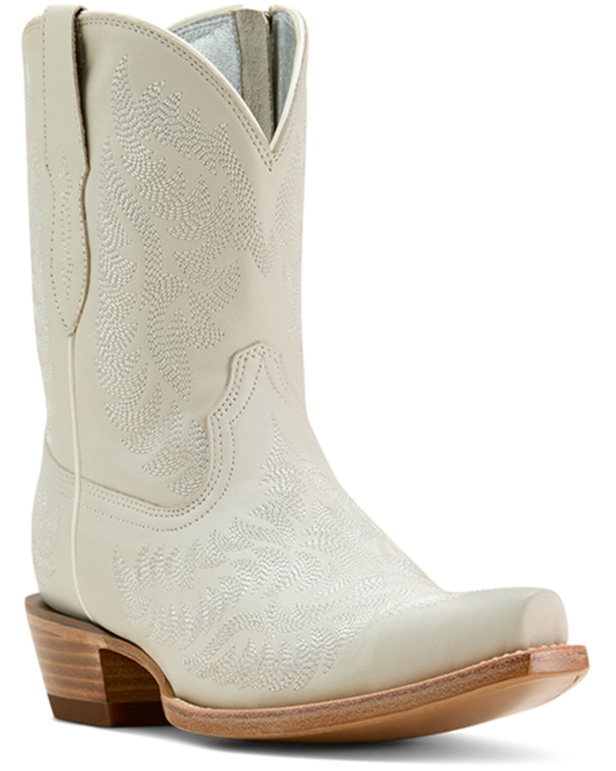 Image #1 - Ariat Women's Cate Western Booties - Snip Toe, White, hi-res