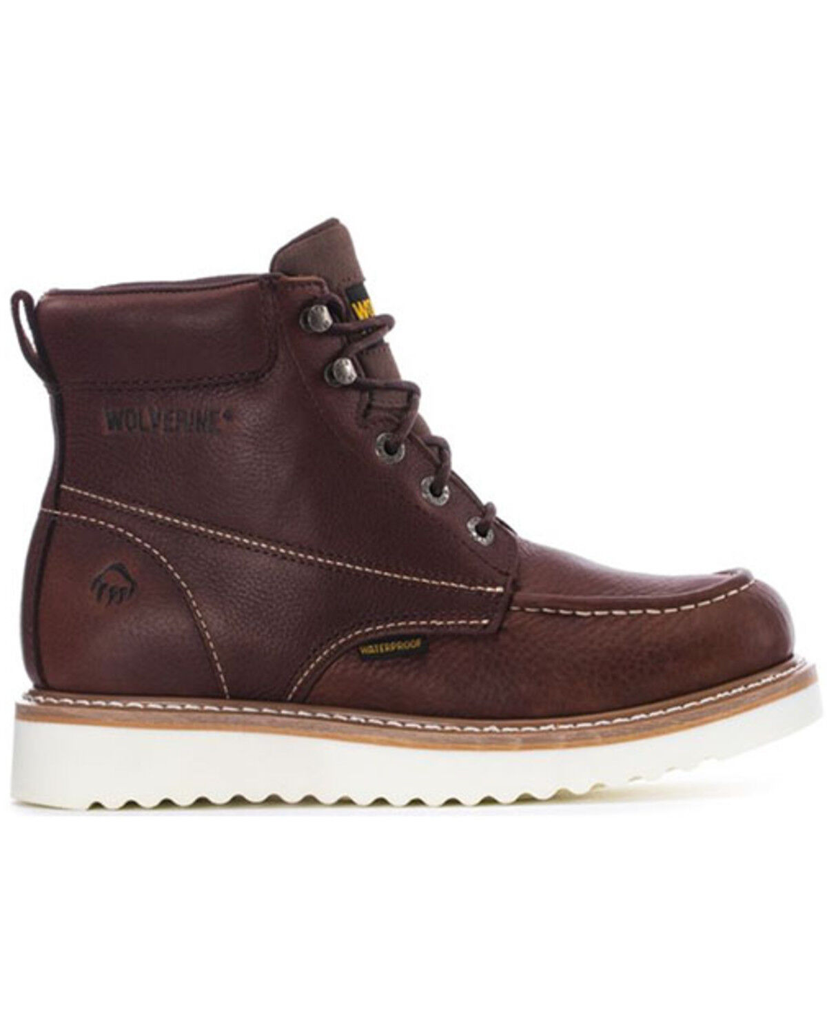 Image #2 - Wolverine Men's Black Loader Waterproof Work Boots - Soft Toe, , hi-res