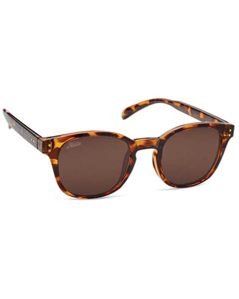 Hobie Wright Shiny Brown Tortoise & Copper PC Polarized Sunglasses , Brown, hi-res