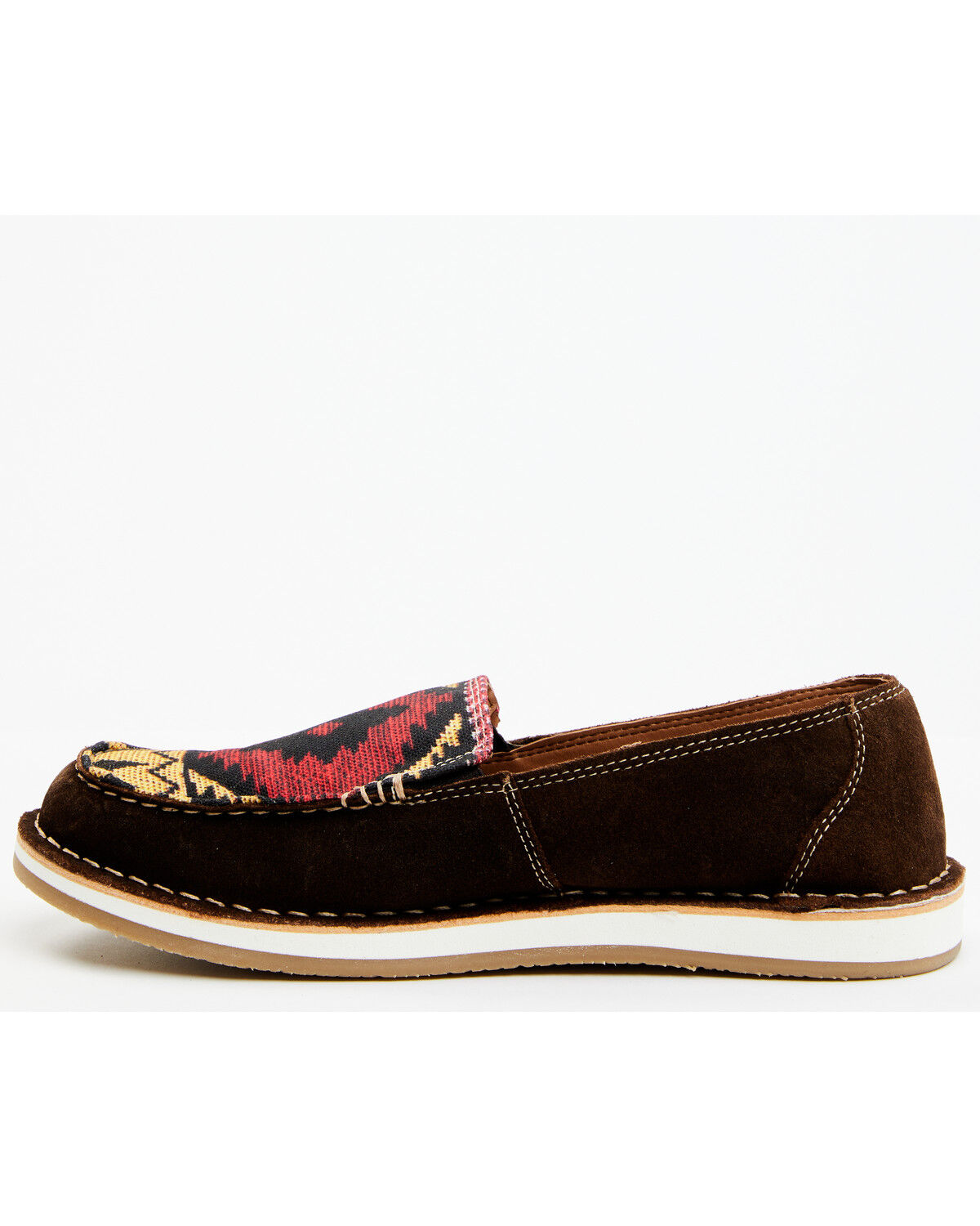 Image #3 - Myra Bag Women's Auburn Southwestern Slip-On Shoe - Moc Toe, Brown, hi-res