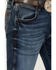 Image #2 - Wrangler Retro Men's Elwick Dark Wash Slim Bootcut Stretch Denim Jeans - Tall, Dark Wash, hi-res