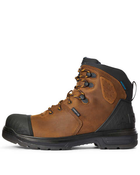 Image #2 - Ariat Men's Outlaw Work Boots - Carbon Toe, Dark Brown, hi-res