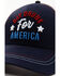 Image #2 - Shyanne Women's Day Drunk For America Embroidered Mesh-Back Ball Cap, Red/white/blue, hi-res