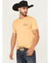 Image #2 - Howitzer Men's Liberty Short Sleeve Graphic T-Shirt, Yellow, hi-res