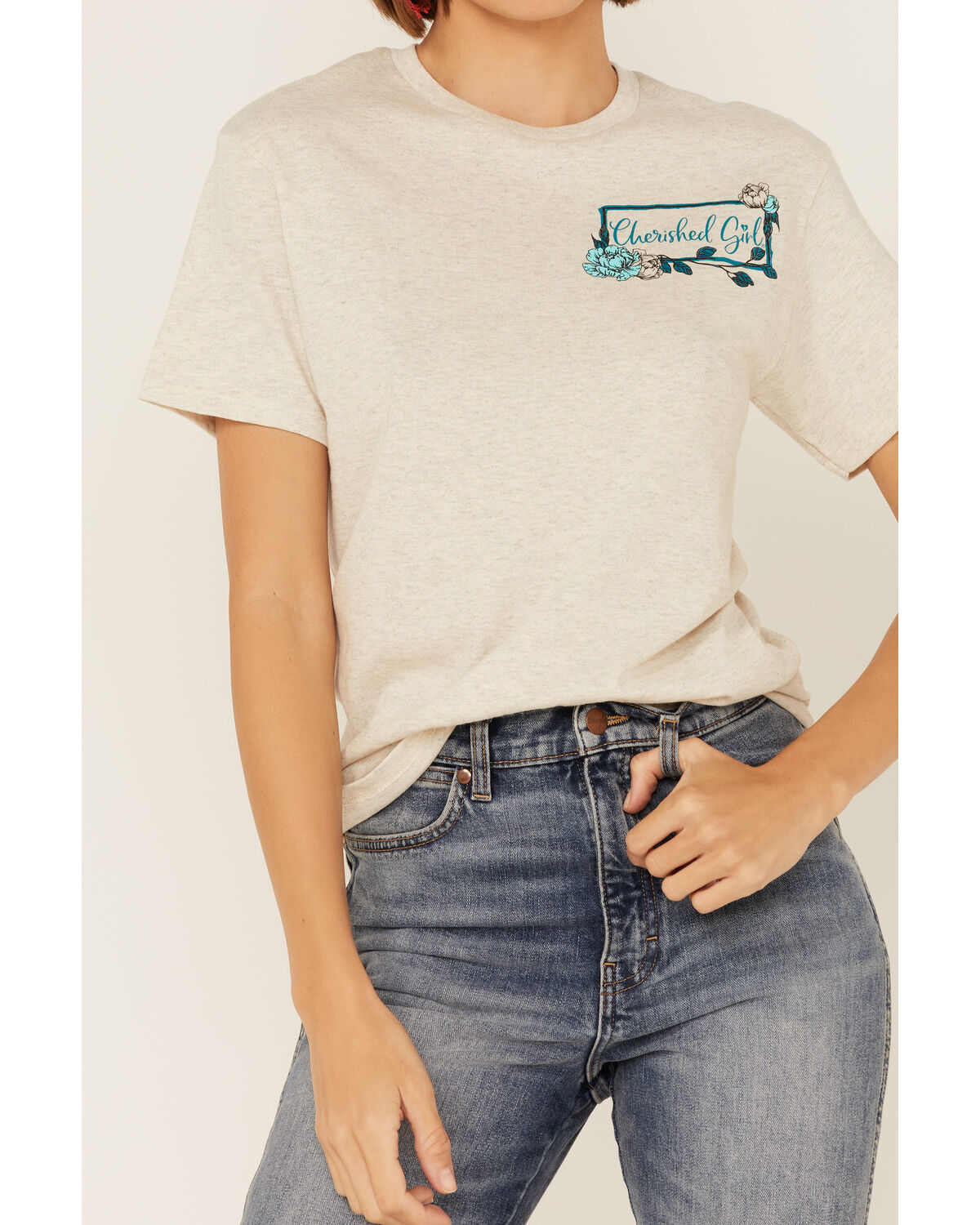Image #2 - Cherished Girl Women's Country Born & Heaven Bound Graphic Short Sleeve Tee, , hi-res