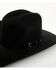 Image #2 - Justin Kermit 6X Felt Cowboy Hat, Black, hi-res