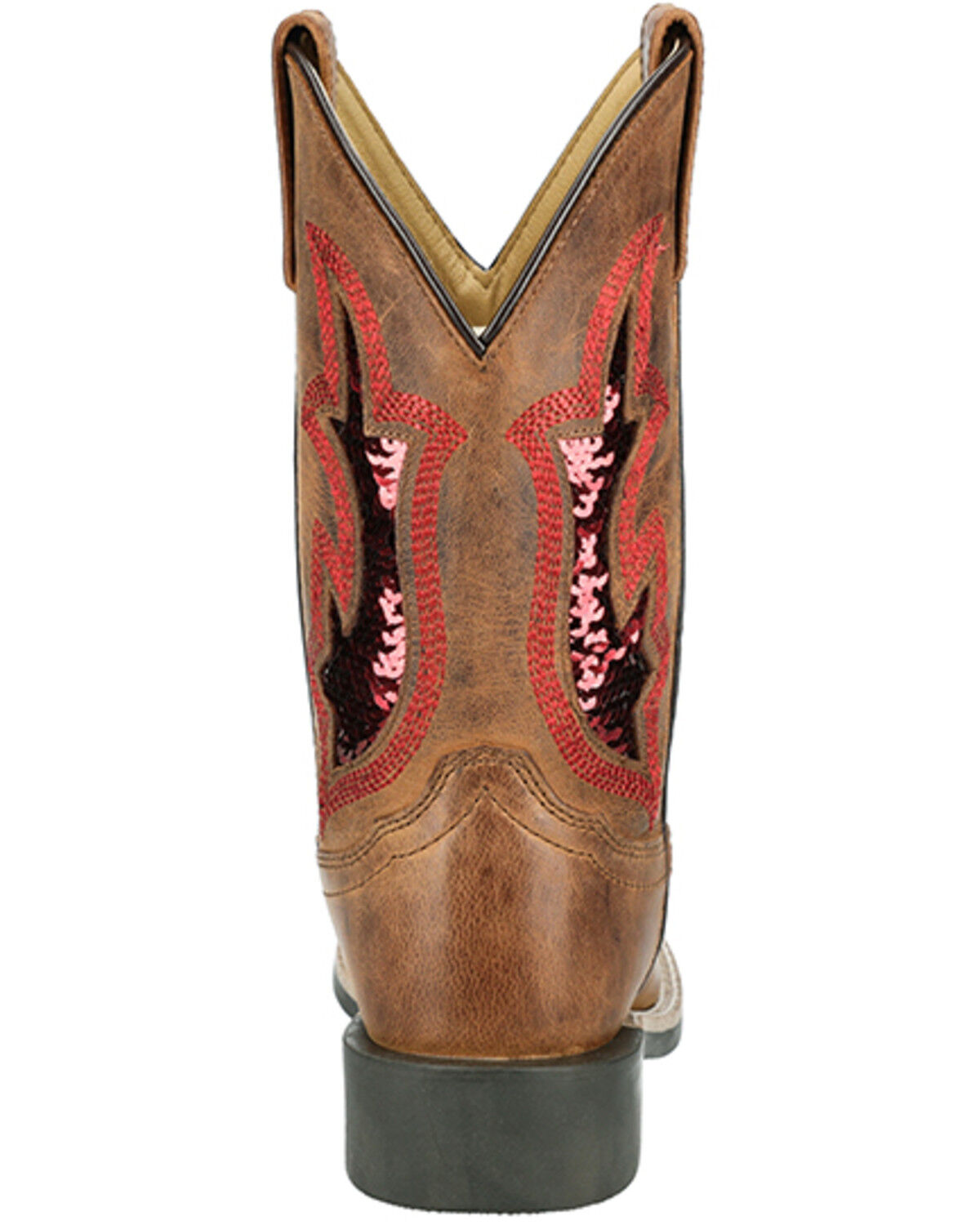 Image #5 - Smoky Mountain Girls' Nevada Western Boots - Broad Square Toe, Brown, hi-res