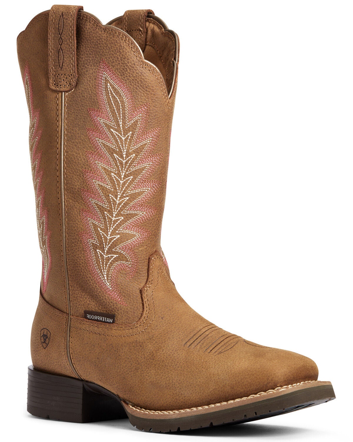 Image #1 - Ariat Women's Hybrid Rancher Waterproof Performance Western Boots - Broad Square Toe, , hi-res