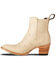 Image #3 - Lane Women's Western Chelsea Booties - Round Toe, Ivory, hi-res