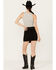 Image #3 - Vocal Women's Faux Suede Studded Mini Skirt, , hi-res