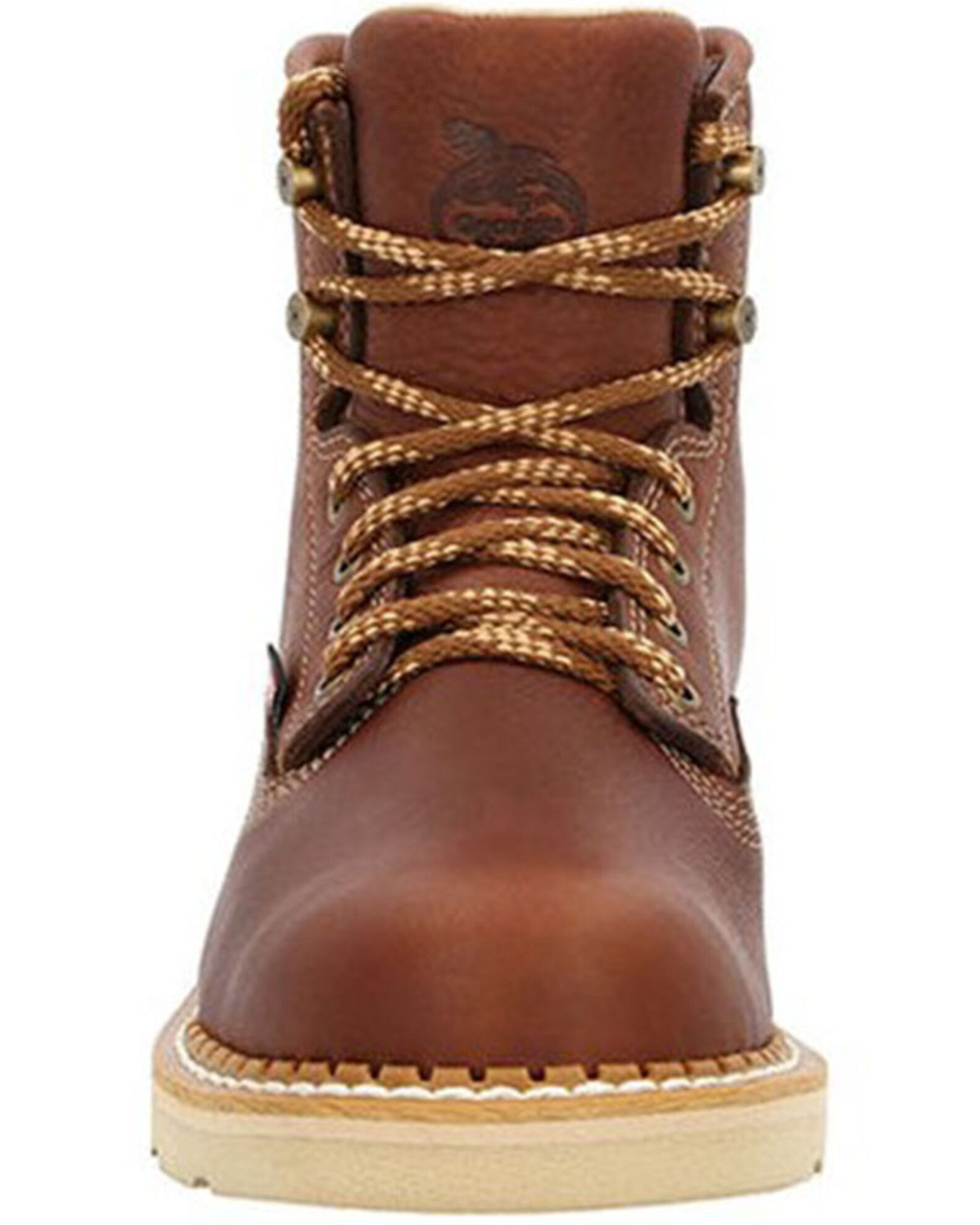 Image #4 - Georgia Boot Men's USA Wedge Work Boots - Soft Toe, Brown, hi-res
