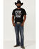 Image #2 - Dale Brisby Men's Pow Pow Sunglasses Graphic Short Sleeve T-Shirt, Black, hi-res
