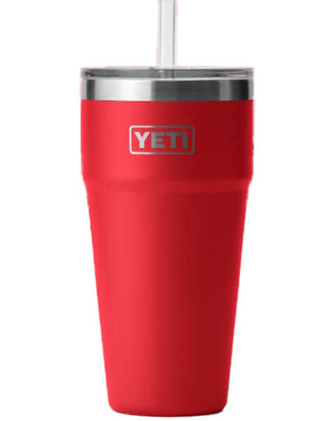 Yeti Rambler® 26oz Cup with Straw Lid , Red, hi-res