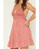 Image #3 - A.T.A.P Women's Crochet Embroidered Sleeveless Mini Dress, Pink, hi-res