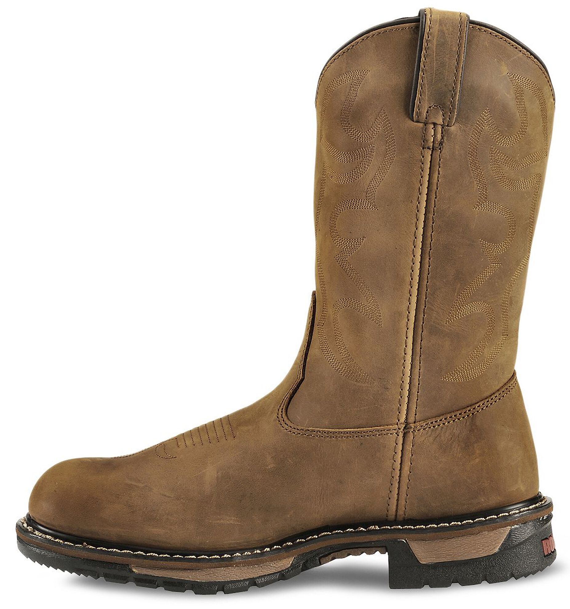 Image #3 - Rocky Men's Branson 11" Waterproof Work Boots - Steel Toe, Crazyhorse, hi-res