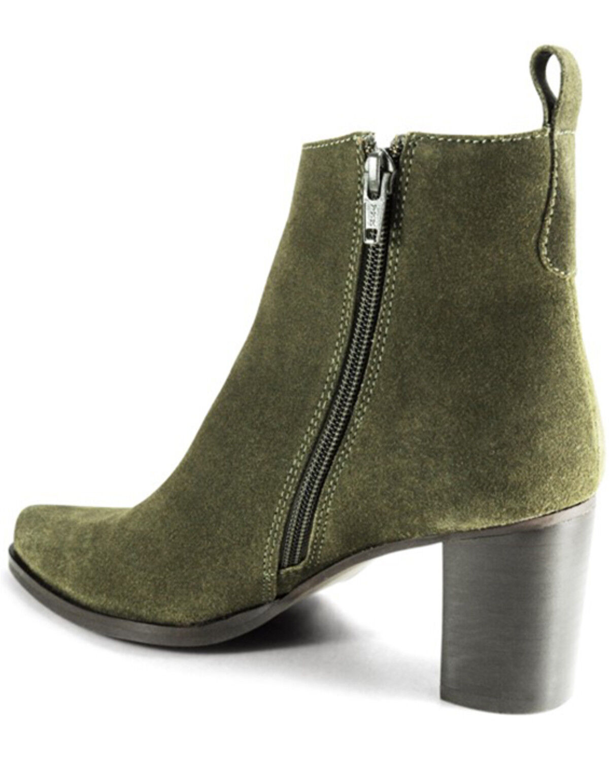 Image #3 - Band of the Free Women's Willow Western Fashion Booties - Round Toe, Olive, hi-res