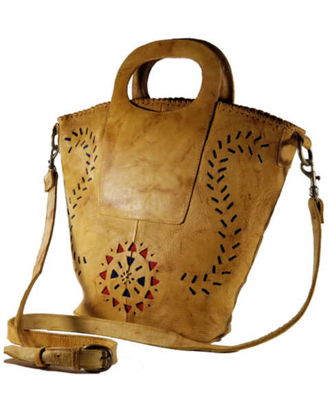 Kobler Leather Women's Amarillo Basket Bag, Tan, hi-res