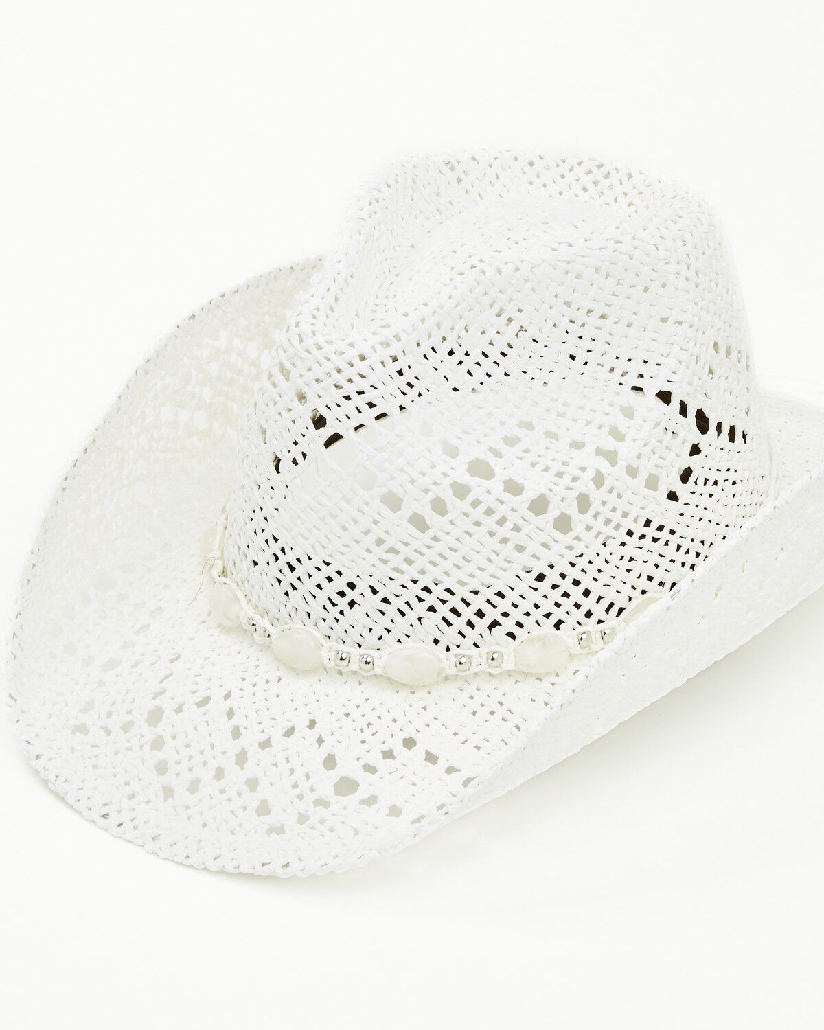 Image #1 - Shyanne Women's Shady Canyon Straw Cowboy Hat, White, hi-res