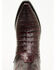 Image #6 - El Dorado Women's Holly Exotic Caiman Tall Western Boots - Snip Toe, Burgundy, hi-res