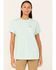 Image #2 - Ariat Women's Rebar Workman True Grit Short Sleeve Work T-Shirt , Turquoise, hi-res