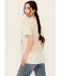 Image #4 - Wrangler Women's Boot Barn Exclusive Cowboy Logo Boyfriend Fit Short Sleeve Graphic Tee, Oatmeal, hi-res