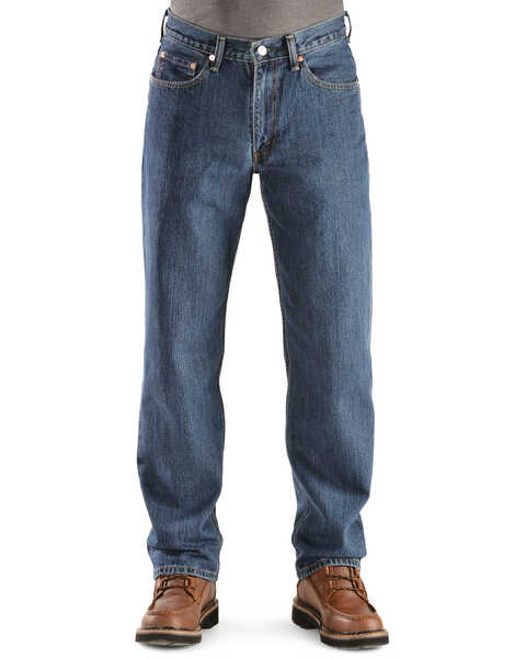 Image #2 - Levi's Men's 550 Prewashed Relaxed Tapered Leg Jeans , Dark Stone, hi-res