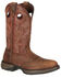 Image #1 - Durango Rebel Men's Saddle Western Boots - Round Toe, Bark, hi-res