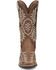 Image #4 - Justin Women's Carsen Western Boots - Broad Square Toe, Tan, hi-res