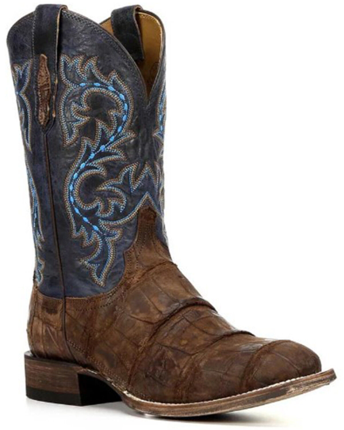Image #1 - Lucchese Men's Handmade Malcolm Alligator Western Boots - Square Toe, Tan, hi-res