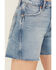 Image #2 - Wrangler Retro Women's Light Wash High Rise Stretch Denim Shorts, Light Wash, hi-res