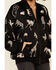 Johnny Was Women's Fauna Over-Sized Bomber Jacket , Black, hi-res