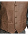 Image #2 - Scully Men's Western Lamb Vest, Brown, hi-res