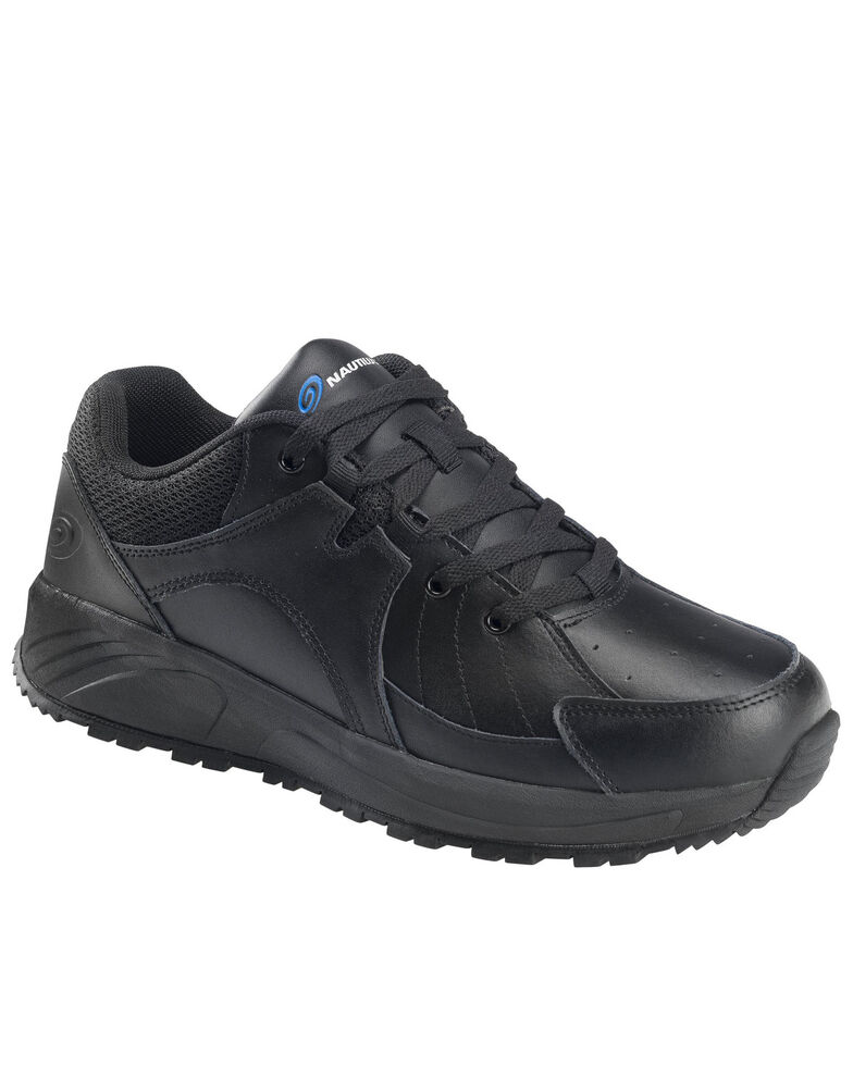 Nautilus Men's Skidbuster Pull-On Work Shoes - Soft Toe, Black, hi-res